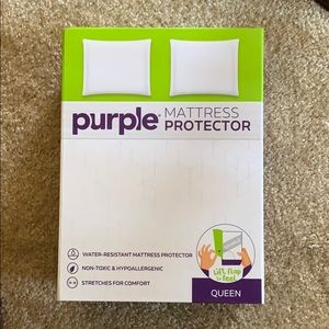 Purple mattress protector queen